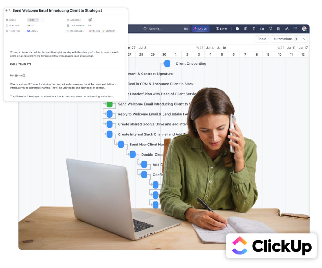 How We Helped a Real Estate Finance Company Automate Their Entire Workflow using ClickUp
